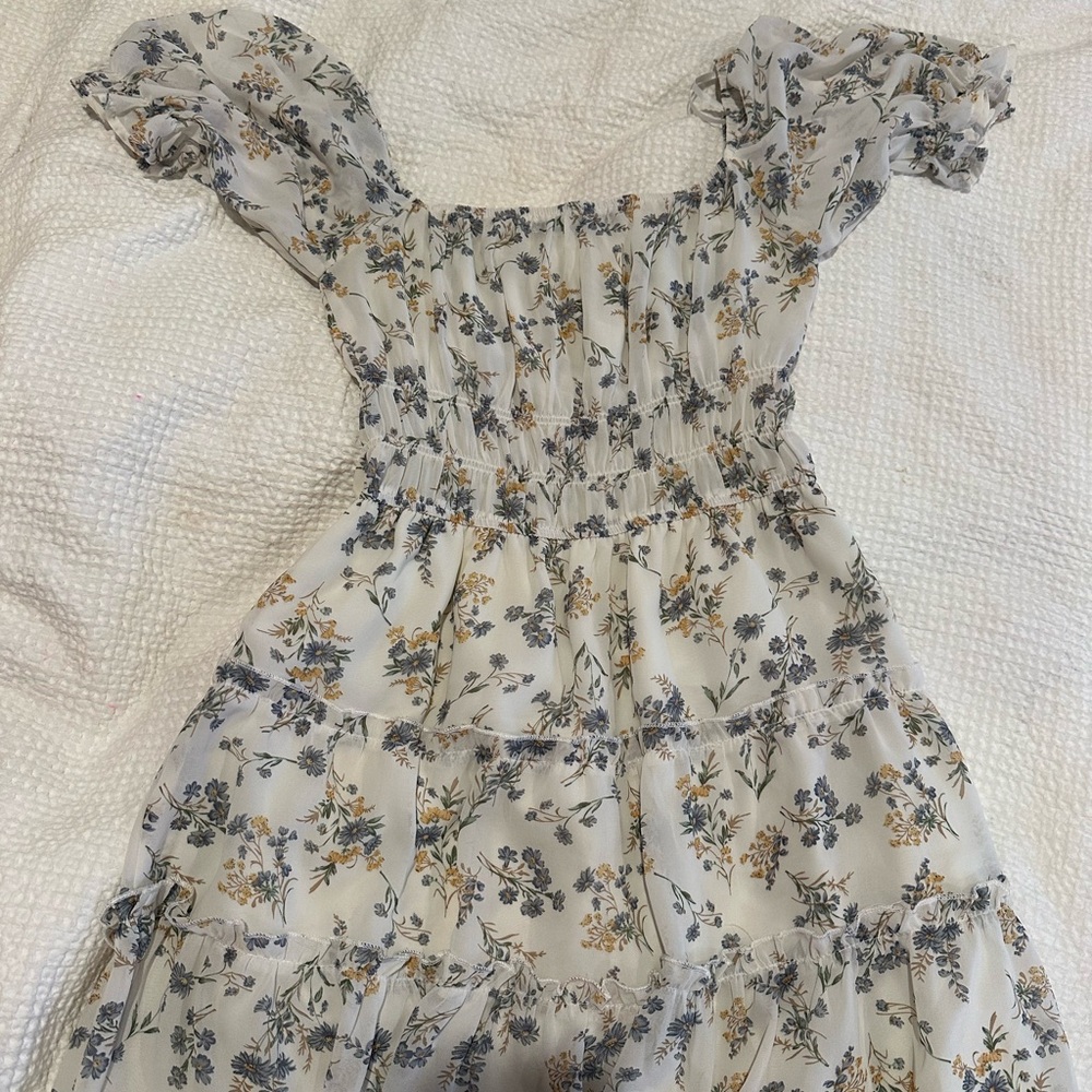 Floral Puff Sleeve Dress